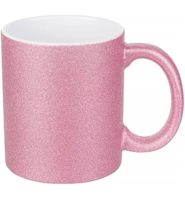 Glitter Ceramic Mug by Best Sub 11 oz Pink 12 per case