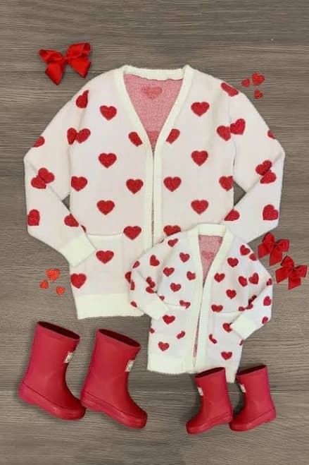 Mom & Me Heart Cardigan