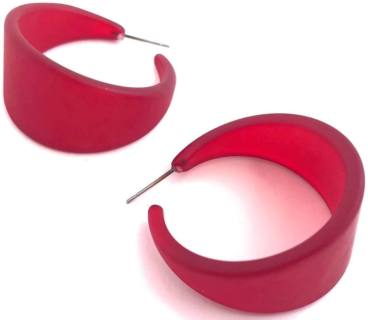 Bettie Hoops Vintage Lucite Hoop Earrings