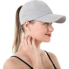 BLURBE Ponytail Baseball Cap - Mesh Cap Classic Plain Hat, Sun Messy High Bun Cap Adjustable Pony Caps, Sports Casual Trucker Hats Cap for Women (Pink): Buy Online at Best Price in