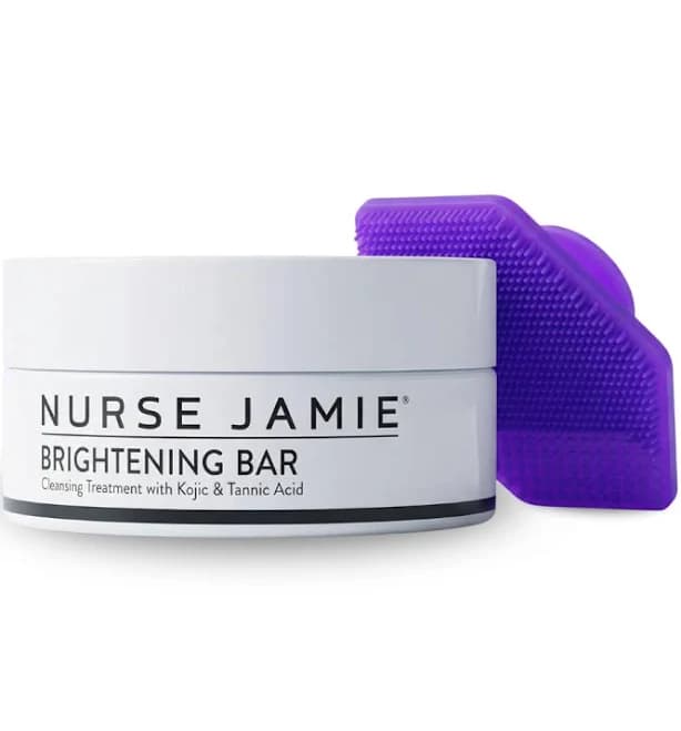 Nurse Jamie Brightening Bar & Exfolibrush Silicone Facial Brush