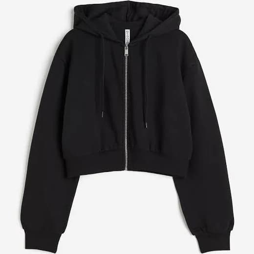 Ladies h&m Light Short Hooded Sweatshirt Jacket