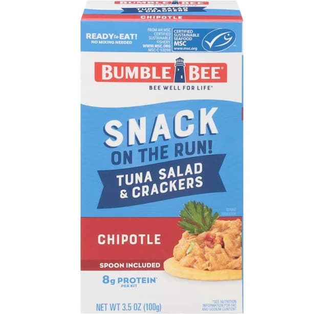 Bumble Bee Snack On The Run! Chipotle Tuna with Crackers