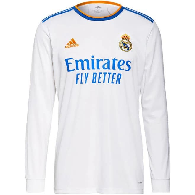 adidas Men's Real Madrid 22/23 Home Long Sleeve AUTHENTIC Jersey