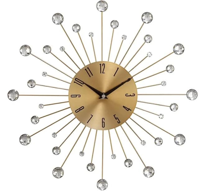 Benzara Gold Wall Clock
