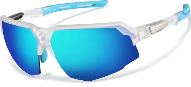 Zenni Sunglasses with Blue Mirror Nose Pads