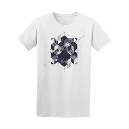 Men's Abstract Geometric Squares T-Shirt