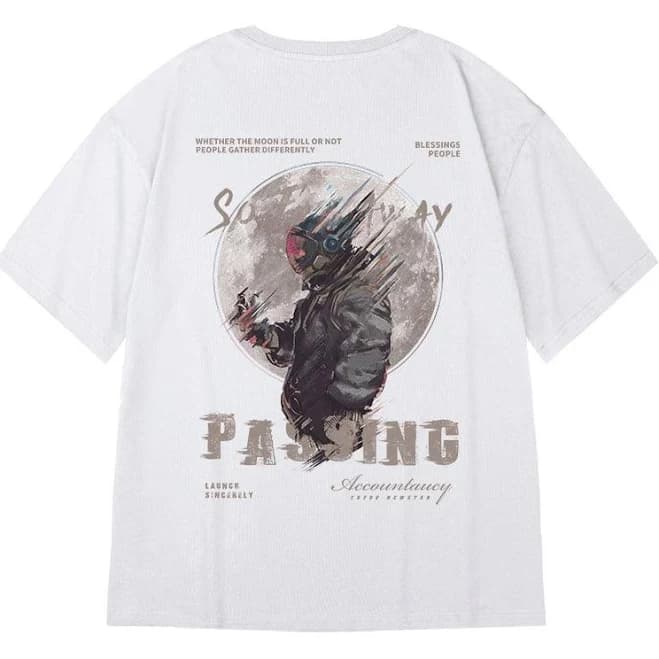 Men's Oversize Astronaut Graphic T-Shirt