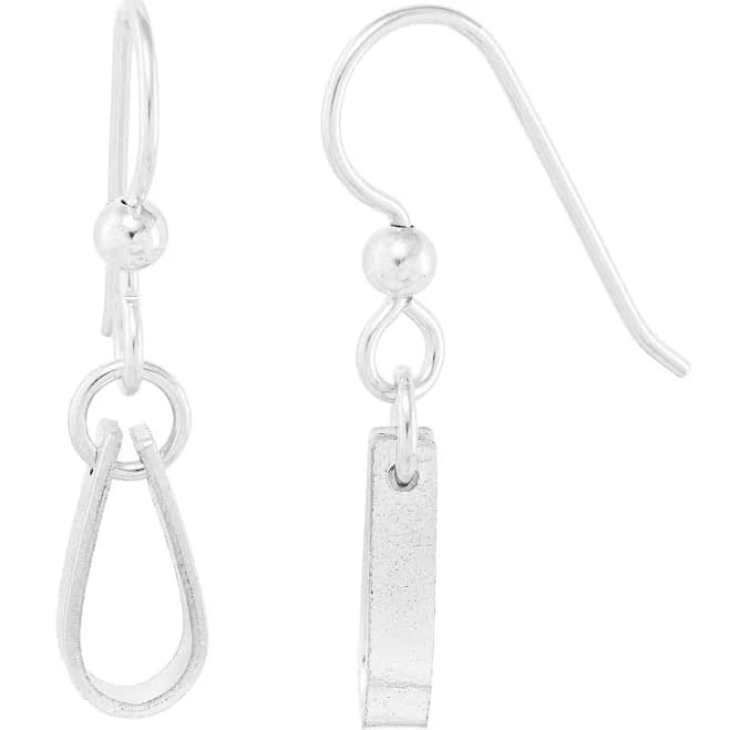 Tahmi Sterling Silver Teardrop Dangle Earrings