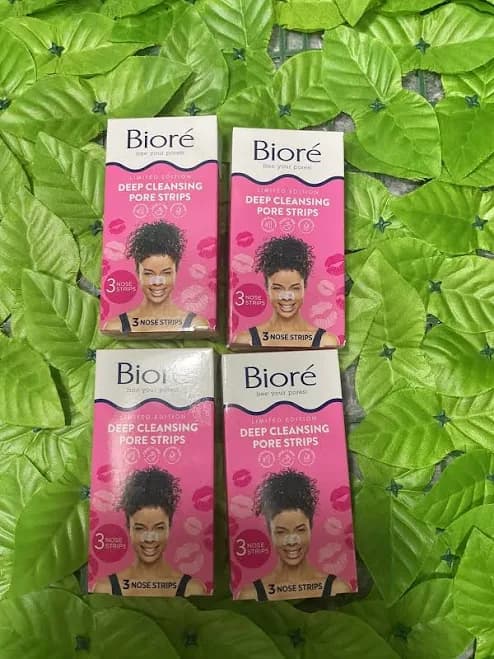 4x Biore The Original Deep Cleansing Pore Strips 12 Nose Strips Total
