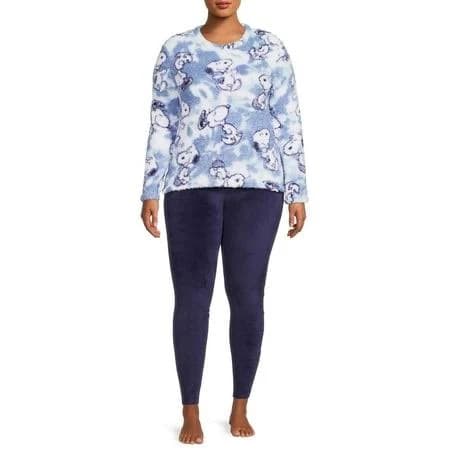 Snoopy Women's License Pajamas 2 Piece Set
