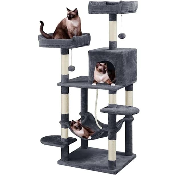 Topeakmart Large Cat Tree with Plush Perches