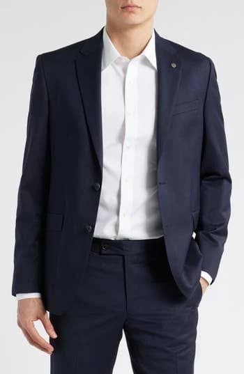 Allsaints Men's Ross Slim Fit Stretch Wool Suit Jacket