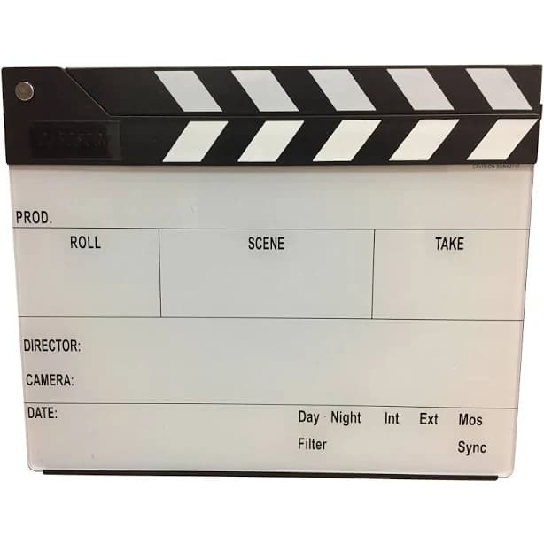 Cavision Next-Gen Production Slate with Color Clapper Sticks