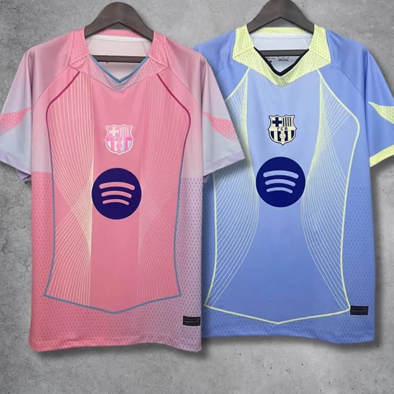 Barcelona Men's Custom Name and Number Soccer Jersey