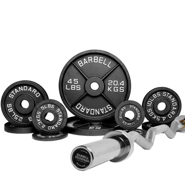Bar Weight Sets - EZ Curl Bar Weight Sets Curl Bar + 180lbs