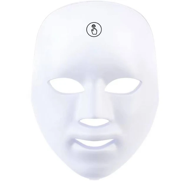 7-color Led Facial Skin Care Mask – Light Therapy For Glowing, Clear