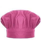 Amazon.com: TopTie Chef Hat for Kid & Adult, Cotton Elastic Adjustable Kitchen Cooking Baking Hat-Black-S: Clothing, Shoes & Jewelry