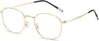 Amazon.com: Metal Round Reading Glasses for Women Men Blue Light Blocking Anti-Fatigue Computer Readers with Spring Hinge(Gold,+1.0) : Health & Household