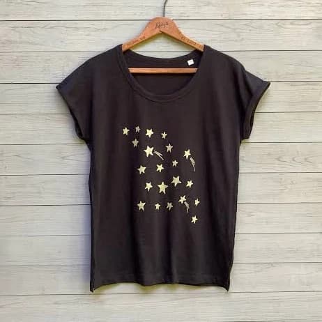 Shooting Stars Organic Cotton Slub Tee