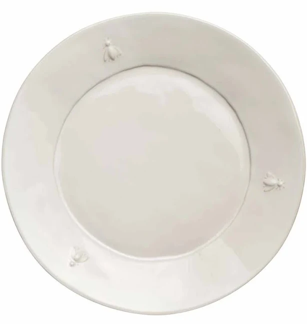 Ecru Bee Ceramic Dinner Plate