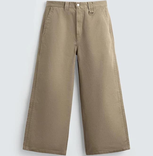 Zara Men's Wide Baggy Fit Chino Pants