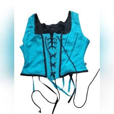 Jen's Pirate Booty Super Rare Reversible 4 Way Boned Corset Lace Up Snatched M