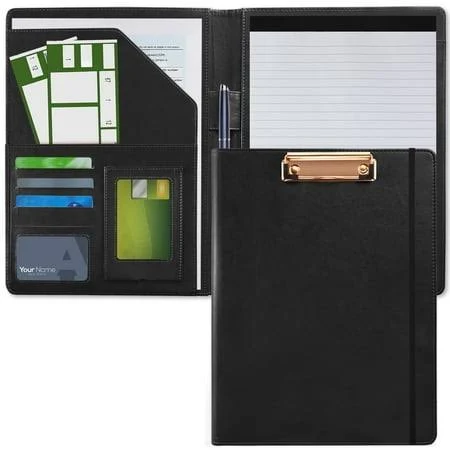 Lele Life Leather Portfolio Binder Padfolio