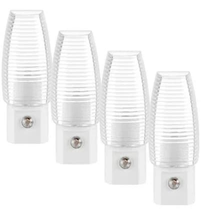 Maxxima LED Plug in Night Light with Dusk to Dawn Sensor (Pack of 4)