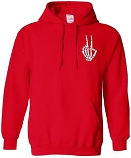 Men's Skeleton Peace Graphic Hoodie