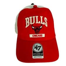 Chicago Bulls Hat '47 Snapback Mesh Trucker Adjustable Clean Up Cap