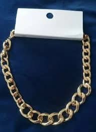 Ladies Chunky Gold Tone Chain Costume Jewellery New
