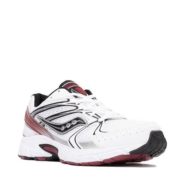 Saucony Ride Millennium Athletic Shoe - White / Red - White-RED - Size Mens 10.5/Womens 12