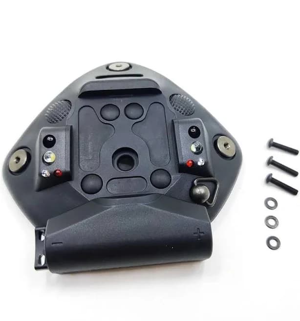 Black 3-hole Combat Helmet Night Vision Nvg Nod Mount Shroud Ach Mich