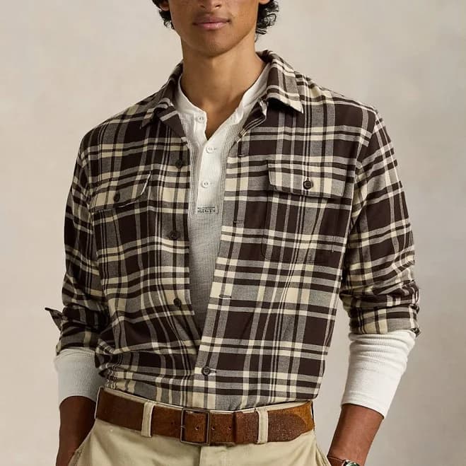 Polo Ralph Lauren Men's Classic Fit Plaid Camp Shirt