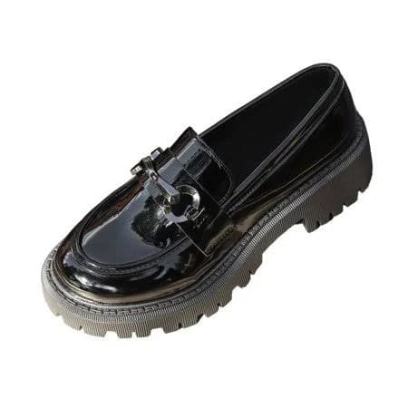 Miluxas Women's Platform Lug Sole Patent Leather Dress Shoes