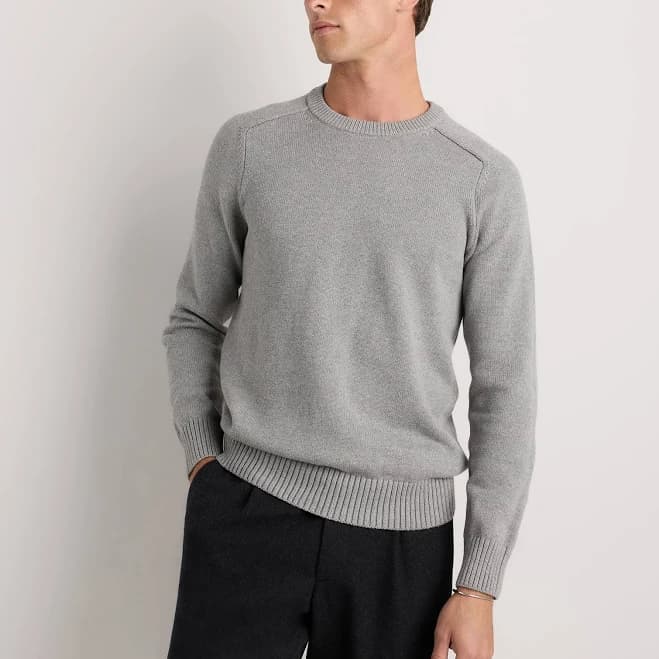 Quince Men's Organic Cotton Crewneck Sweater