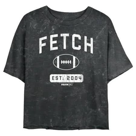 Mad Engine Girls' Mean Girls Distressed Fetch Football Graphic T-Shirt