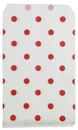 Red Polka Dot Pattern Paper Bags