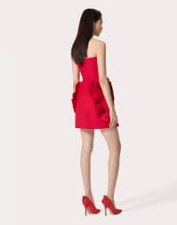 Kamryn Mini Dress - Elegant, Strapless, Vibrant Red – Velluto Rosso