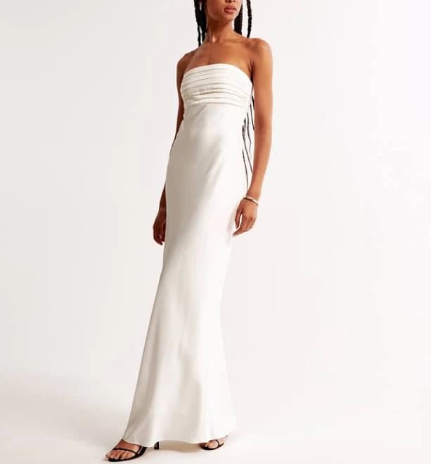 Abercrombie & Fitch Women's Emerson Strapless Slim Maxi Dress