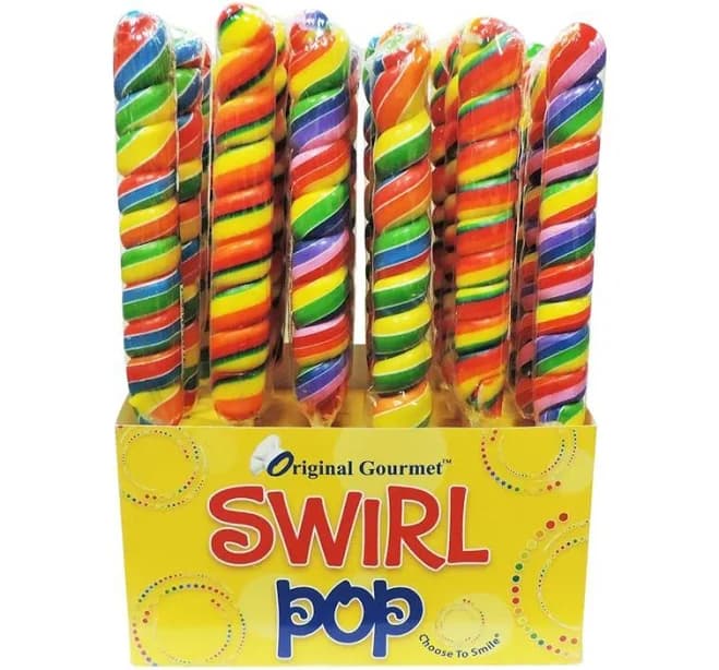Original Gourmet Rainbow Swirl Pops
