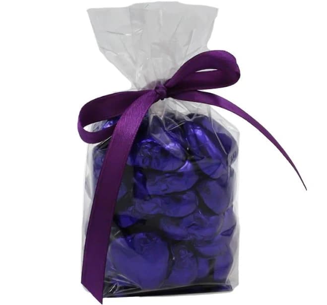 Luxury Swiss Milk Chocolate Purple Hearts x30