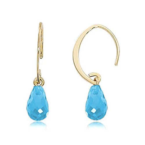 Bloomingdale's Briolette Mini Sweep Drop Earrings in 14k Yellow Gold