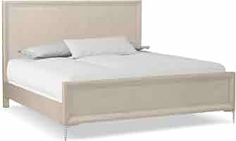 Amazon.com: Furniture of America Glint Modern Solid Wood King-Size Bed with Metal Silver Legs, Box Spring Required for Bedroom, Guest Room, Natural Oak : Home & Kitchen