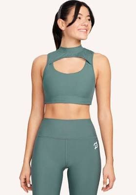 Peloton Women's Cadent Rib Mock Neck Cutout Bra