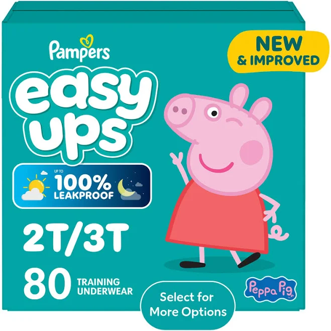 Pampers Easy Ups Girls Training Pants Peppa