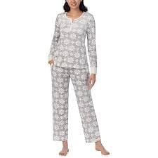 senya Lovely Bohemian Flower Women's Silk Satin Pajama Button Down Long Sleeve Pajama Set, S-XXL Multicolor at Amazon Women's Clothing store