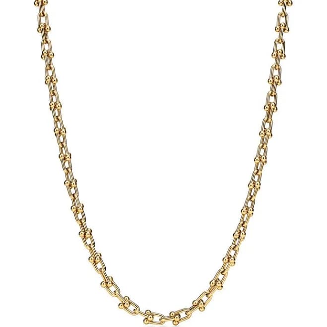 Tiffany Hardwear Micro Link Necklace in Yellow Gold