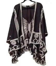 Almost Famous Graffiti Love Print Sheer Duster Multiple Size 3X - $23 - From Valerie